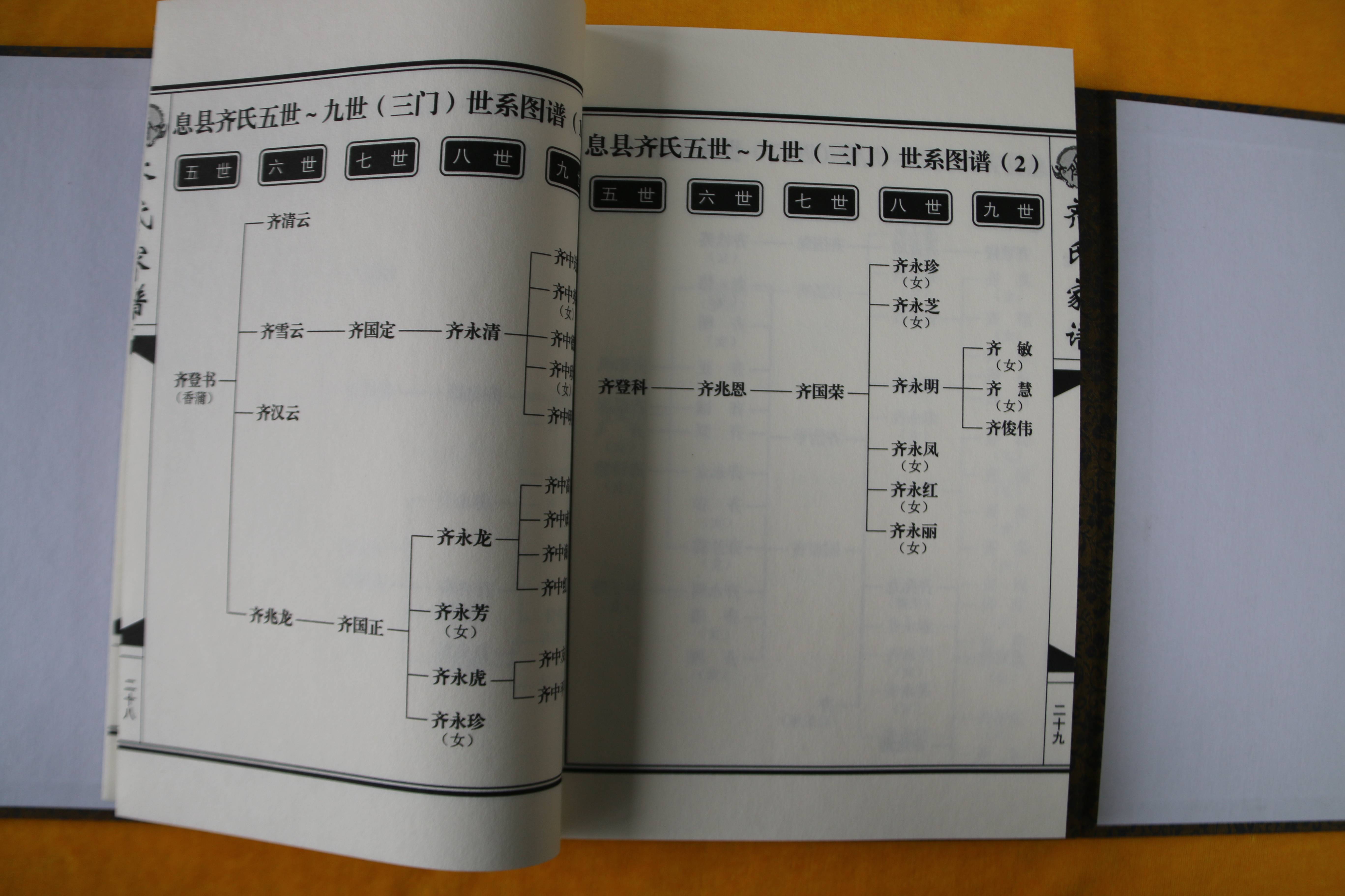 齐氏家谱最新排辈研究